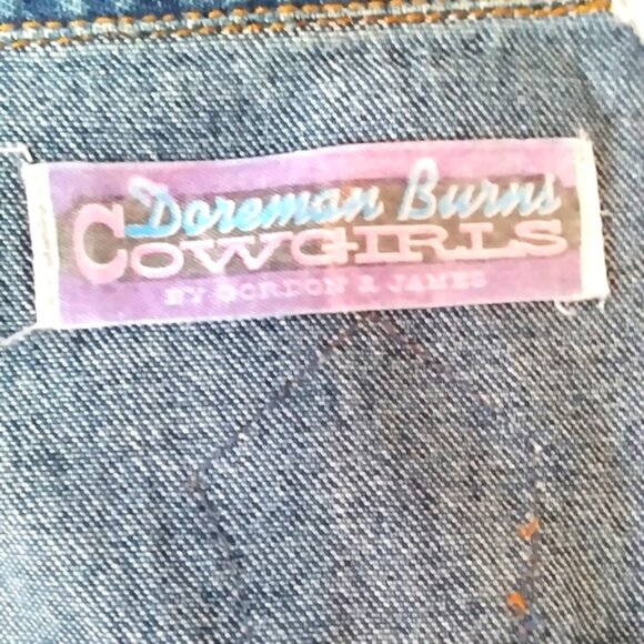 WEARABLE ART Vintage Custom Vest Doreman Burns Cowgirls by Gordon & James - Picture 3 of 7